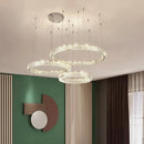 Axyaa Crystal Chandeliers: Modern LED Ceiling Lighting for Living Room