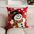 Axyaa Christmas Hat Velvet Chenille Pillowcase - 45x45cm