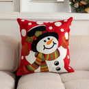 Axyaa Christmas Hat Velvet Chenille Pillowcase - 45x45cm