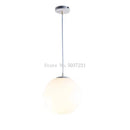 Axyaa White PE Ball Pendant Lights: Modern Nordic Design, LED Hanging Lamp for Living Room, Bedroom, Dining Fixture.