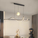 Axyaa Modern Minimalist LED Pendant Chandelier for Dining Room, Kitchen, Bar - Indoor Ceiling Lighting
