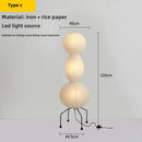 Axyaa Noguchi Floor Lamp: Japanese Wabi Sabi Design, LED Standing Light for Home, Hotel