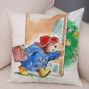 Axyaa Cartoon Bear Cushion Cover - Cute Animal Pillowcase for Sofa and Children's Room