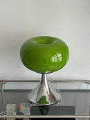 Axyaa Glass Table Lamp | Bauhaus Design | Warm White and Green | Creative Living Room Lighting