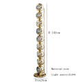 Axyaa Minimalist Metal Floor Lamp in Silver/Gold for Stylish Foyer Lighting