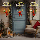 LED Santa Claus Parachute Lights by Axyaa: USB-Powered, 8 Modes for Indoor/Outdoor Christmas Decor