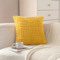 Axyaa Striped Knit Throw Pillow Covers 18x18Inch for Living Room Decor