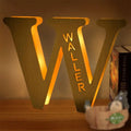 Axyaa Personalized Engraved Name LED Night Light for Couples Baby Kid Room