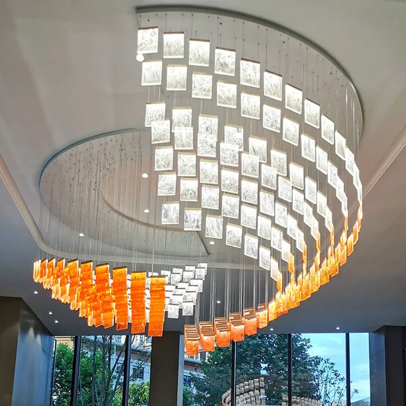 Modern Axyaa Chandelier Acrylic Lights for Living Room Minimalism Design