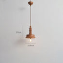 Axyaa Wooden Hanging Light Fixture for Modern Indoor Lighting