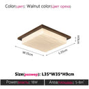 Axyaa Walnut Ceiling Light - French Retro Design for Living Room, Bedroom, Dining Room