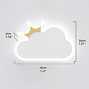 Axyaa Crown Clouds Kids Room LED Wall Lamp Cute Nordic Bedroom Sconce
