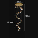 Axyaa Crystal Duplex Pendant Lamp for Stylish Living Room Luxe Décor