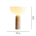 Axyaa Yellow Travertine Marble Table Lamp for Elegant Home Lighting