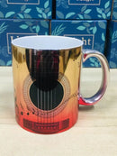 Metallic Guitar Pattern Mug by Axyaa: Rock Band Enthusiasts' Home Coffee Cup