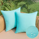 Axyaa Outdoor Waterproof Linen Pillow Covers for Patio Garden