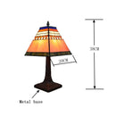 Axyaa Scandinavian Tiffany Style Stained Glass Table Lamp for Desk and Bedside