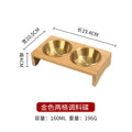 Axyaa Stainless Steel Condiment Set with Wooden Tray - BBQ Sauce & Spice Dish