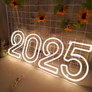Axyaa Neon 2025 Party Lights Alphabet Sign 76cm
