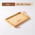 Axyaa Bamboo Cotton Tray: Portable Tea Set for Home, Hotel and Restaurant