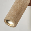 Axyaa Modern Stone Indoor Wall Sconce Light Wood Base Spot Rotatable Lustre