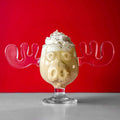 Axyaa Christmas Elk Glass Cup | Cute Reindeer Mug for Hot & Cold Drinks