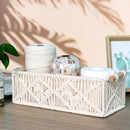 Axyaa Macrame Boho Storage Basket for Organizing Bathroom and Bedroom