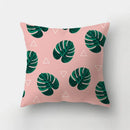 Axyaa Geometric Leaves Pillowcase 45x45cm Home Sofa Decoration