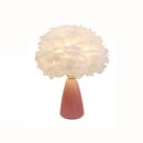 Axyaa Nordic Feather Desk Lamp - Stylish Ceramic Study Decorative Lighting