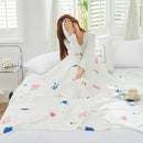 Axyaa Bamboo Fiber Summer Cool Quilt Blanket Single Thin Nap Air Conditioner Blanket