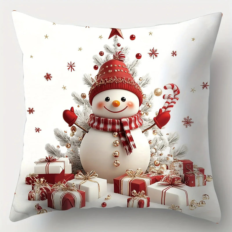 Axyaa Christmas Decor Pillowcase Home Room Sofa Cushion Cover
