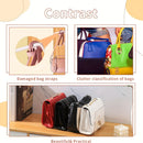 Axyaa 4-Tier Acrylic Organizer for Purses Handbags Books Stand - MultiPurpose Desktop Storage