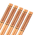 Axyaa Bamboo Chopsticks Spoon Set - Reusable Sushi Food Stick Gift Tableware