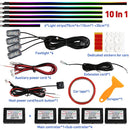 Axyaa Car Interior LED Ambient Lights - Colorful Fiber Optic Atmosphere Strips