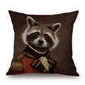 Axyaa Nordic Animal Cartoon Print Cushion Cover - Sofa & Bedroom Decoration Pillowcase