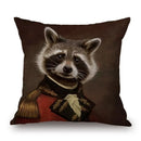 Axyaa Nordic Animal Cartoon Print Cushion Cover - Sofa & Bedroom Decoration Pillowcase