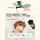 Axyaa Nordic Kids Room Ceiling Fan Light Pendant LED Creative Design Home Decor