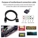 Axyaa 3.5" USB Type C Secondary Screen for PC CPU GPU RAM Monitor Display