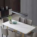 Axyaa Modern LED Pendant Light for Dinning Room, Nordic Linear Hanging Lamp