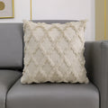 Axyaa Fluffy Diamond Embroidery Cushion Cover for Home Decor - 30x50cm 45x45cm