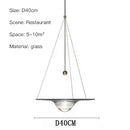 Axyaa Water Droplet Pendant Lamp Glass Chandelier Art Decor Lighting