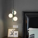 Axyaa Marble Glass Ball Pendant Light: Modern Designer Ceiling Decor for Living Room