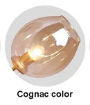 Axyaa Molecular Glass Chandelier LED Pendant Light for Home Decor