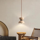 Axyaa Travertine Limestone LED Pendant Lamp: Sleek Stone Designer Suspension Light