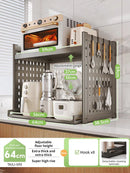 Axyaa Microwave Sliding Shelf with Pull Out Rack for Home Kitchen Organization