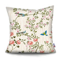 Axyaa Tropical Plant Parrot Decorative Pillow Cover - Flowers Sofa Cushion Case