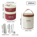 Axyaa Stainless Steel Thermal Lunch Box - Microwave Safe Food Container