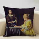 Elegant Axyaa 45x45cm Print Cushion Cover for Home, Hotel, Office Décor