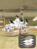 Axyaa Inflatable Outdoor Sofa, Portable Single Air Mattress for Camping, Picnic, and Home