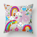 Axyaa Geometric Animal Pattern Cushion Cover for Sofa, Chair, Children's Room